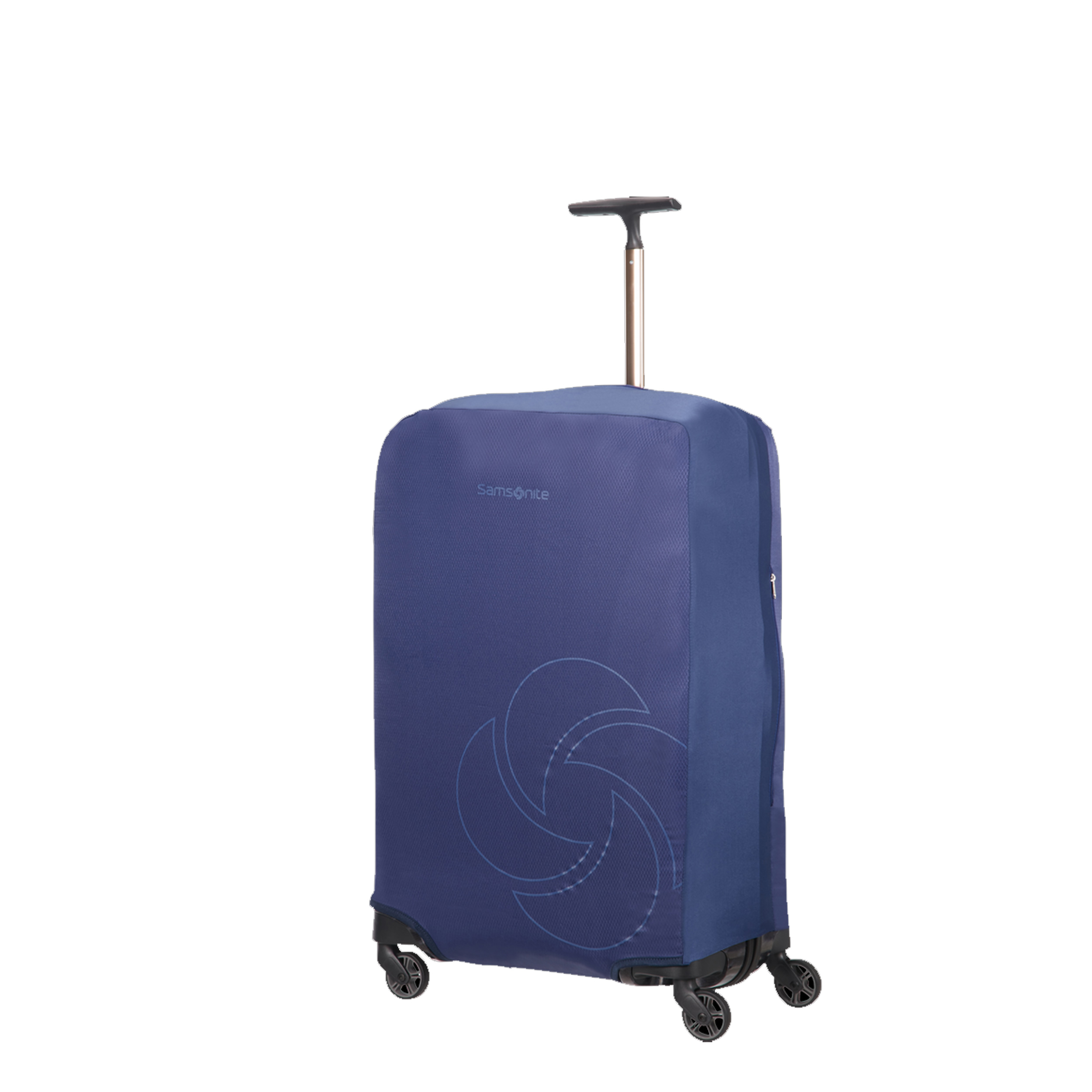housse valise samsonite taille 65cm bleu marine