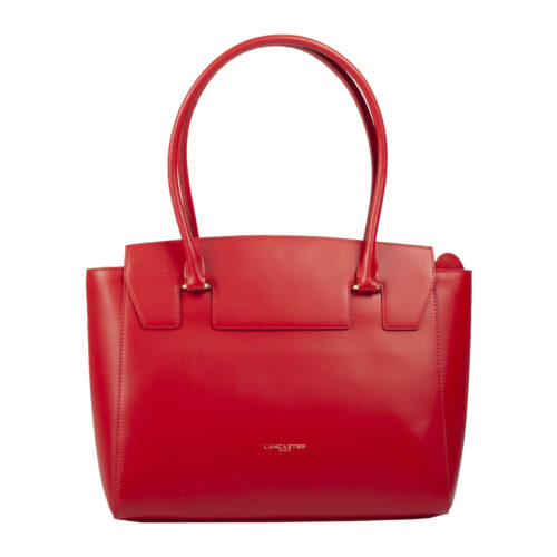 Cabas cuir Smooth Or Lancaster rouge
