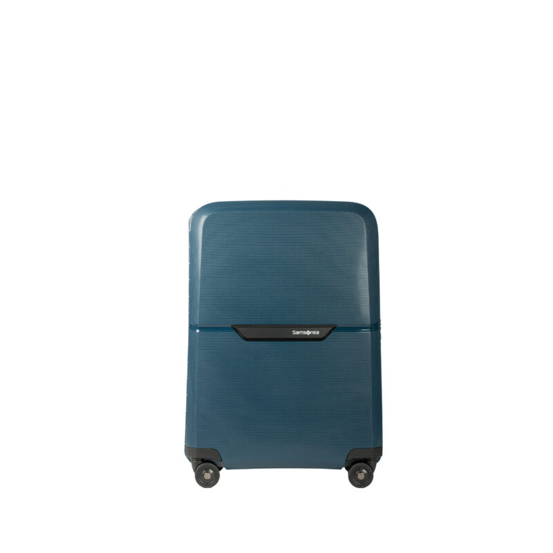 Valise cabine Magnum Eco Samsonite bleu nuit face