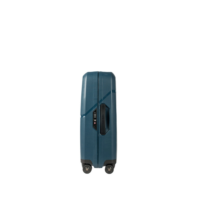 Valise cabine Magnum Eco Samsonite bleu nuit côté
