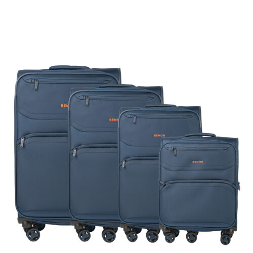 Lot de 4 valises en toile 55cm, 69cm, 76cm et 88cm Menton Bemon