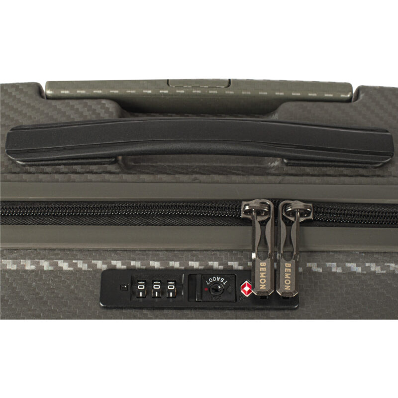 Valise cabine 56,5cm Antibes Bemon gris zoom TSA