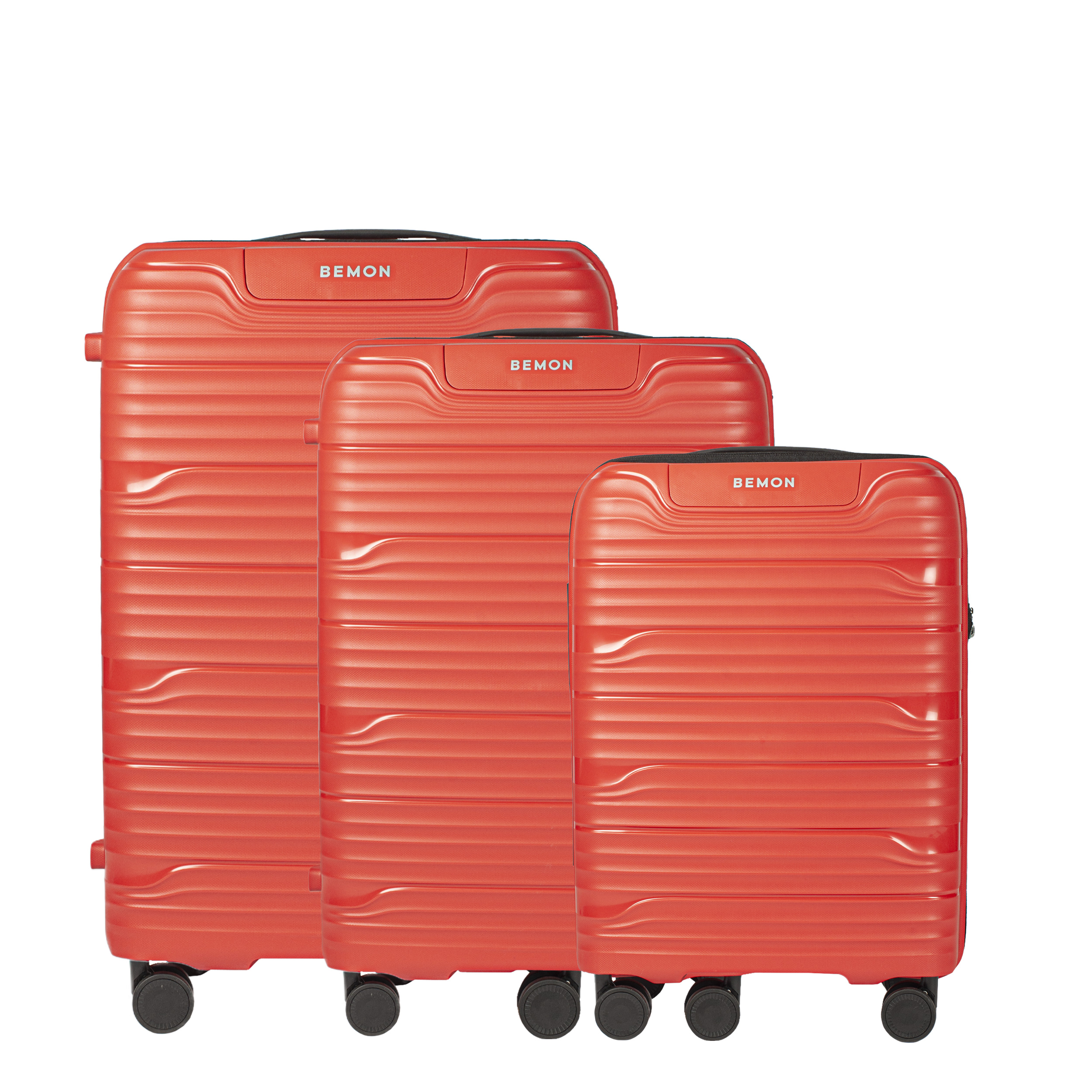 Lot de 3 valises Bandol Bemon rouge