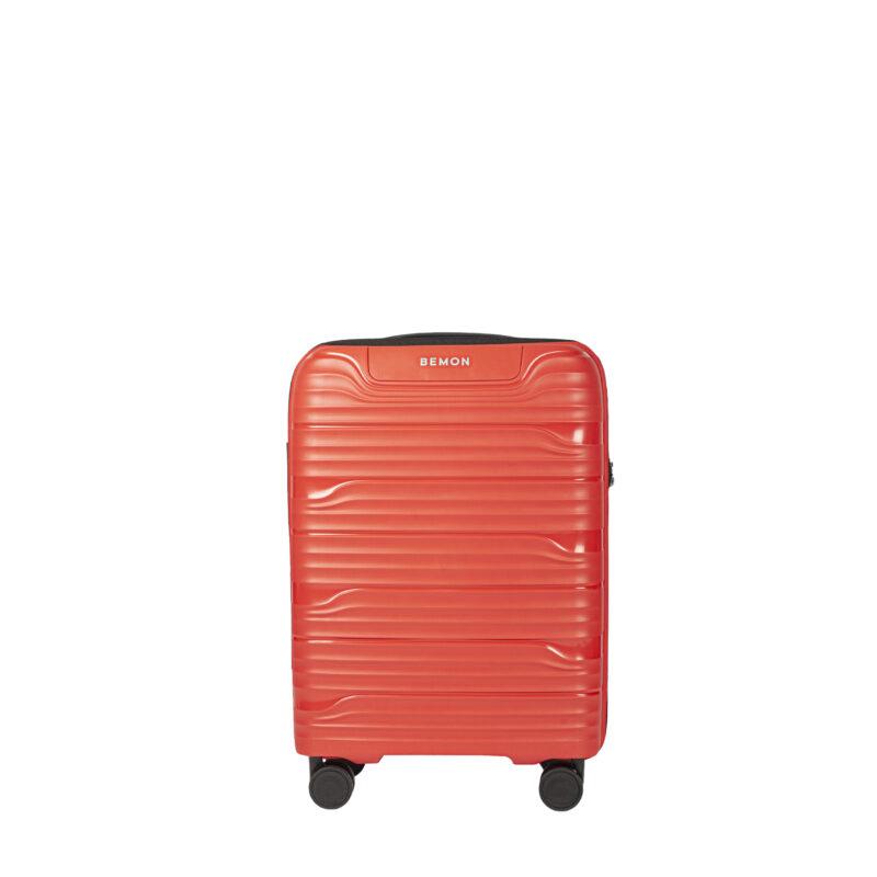 Valise cabine 56cm Bandol Bemon rouge face
