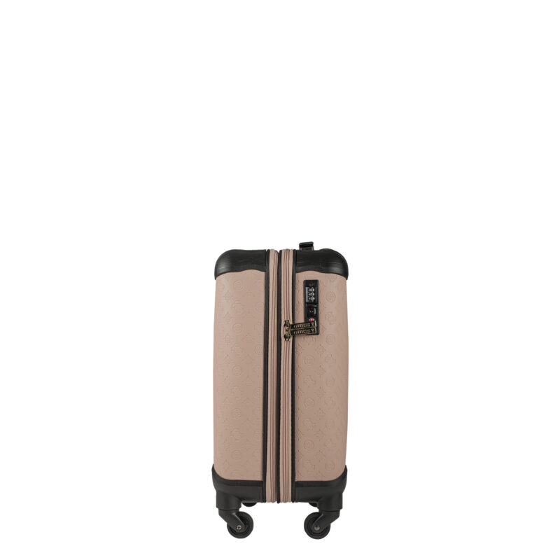 Guess valise ext 54cm Wilder pale rose côté