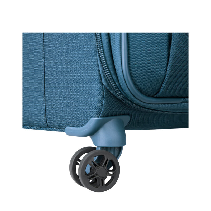 Valise cabine slim ext 55cm Montmartre Air 2.0 Delsey bleu clair zoom roue