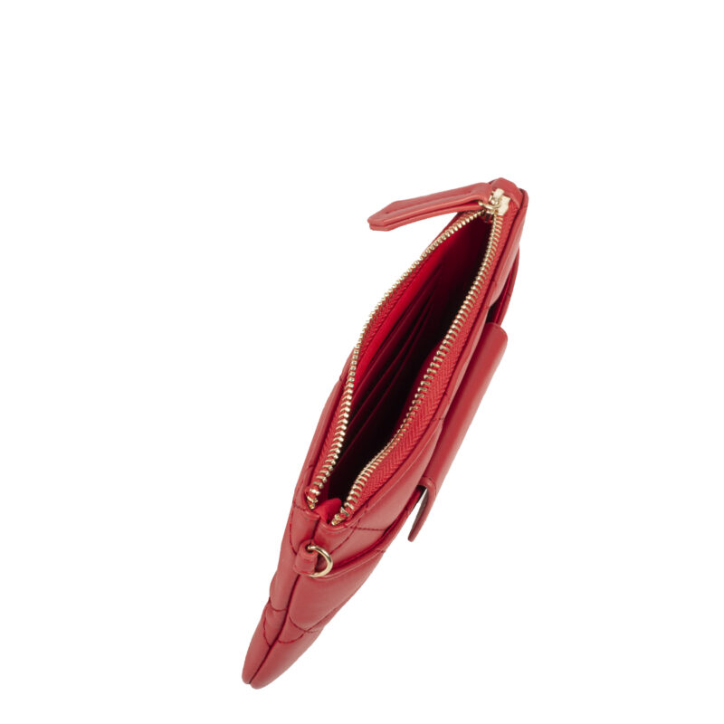 Portefeuille ocarina Valentino rouge intérieur