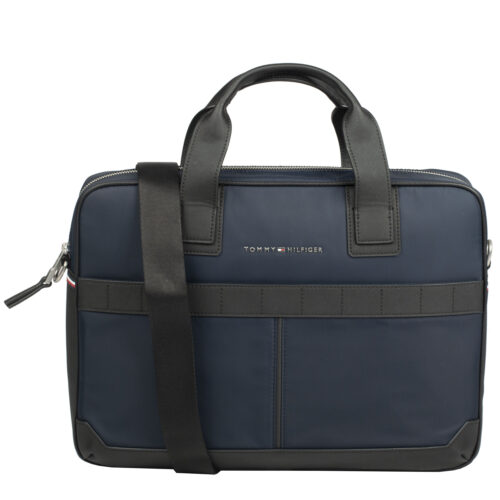 Sacoche ordinateur marine TH Elevated Tommy Hilfiger