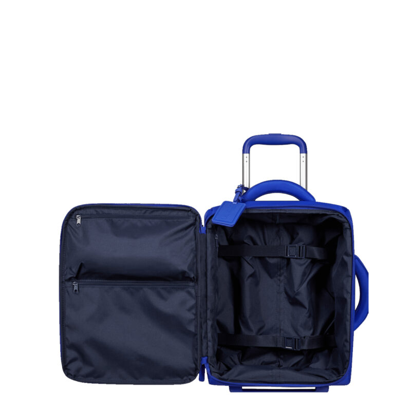 valise cabine lipault bleu magnetic 143193 intérieur
