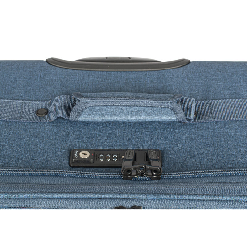 Valise ext 79cm Maubert 2.0 Delsey bleu - zoom TSA