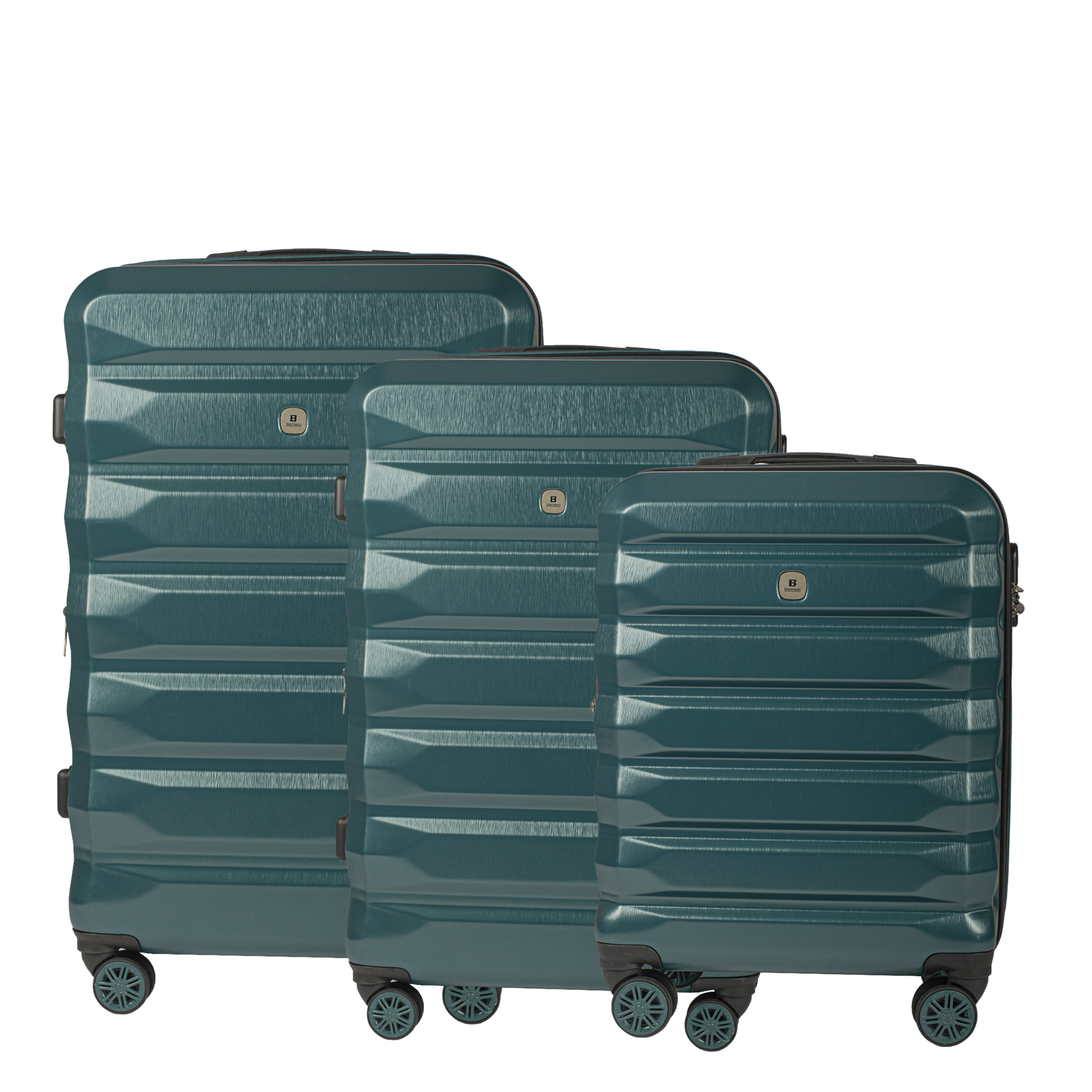 Lot de 3 valises Nice Bemon vert