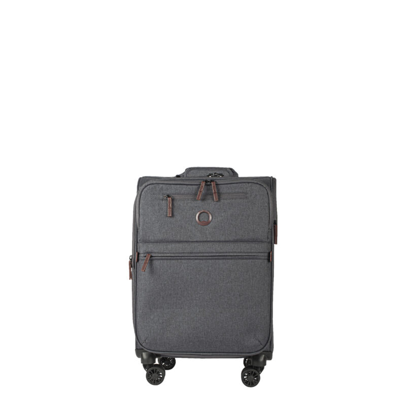 Valise 55cm ext Delsey Maubert 2.0 anthracite face