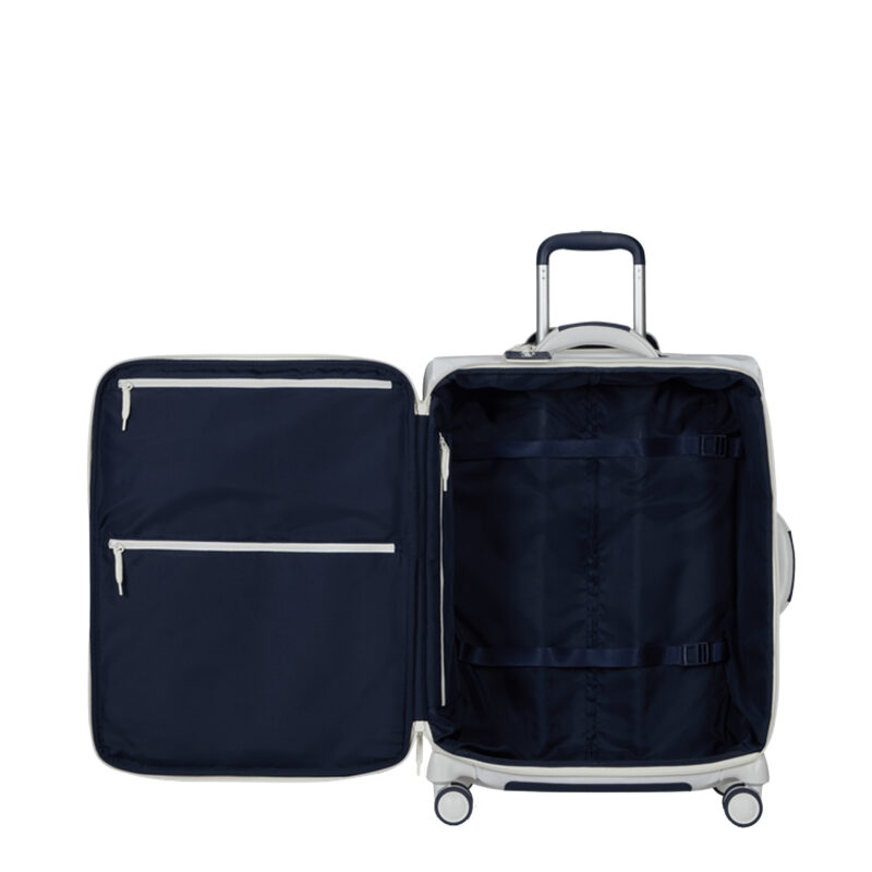 valise moyenne 63cm lipault design lab blanc 146745 intérieur