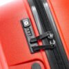 Valise cabine slim 55cm Belmont Plus Delsey rouge pale zoom TSA
