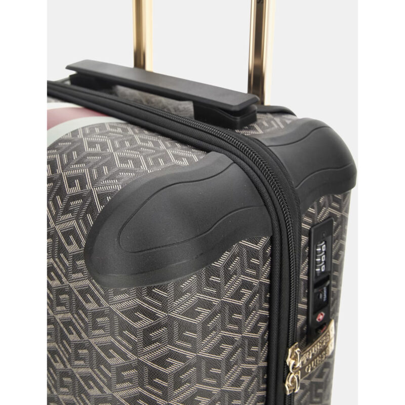 Valise cabine 54cm Wilder Guess charcoal logo zoom