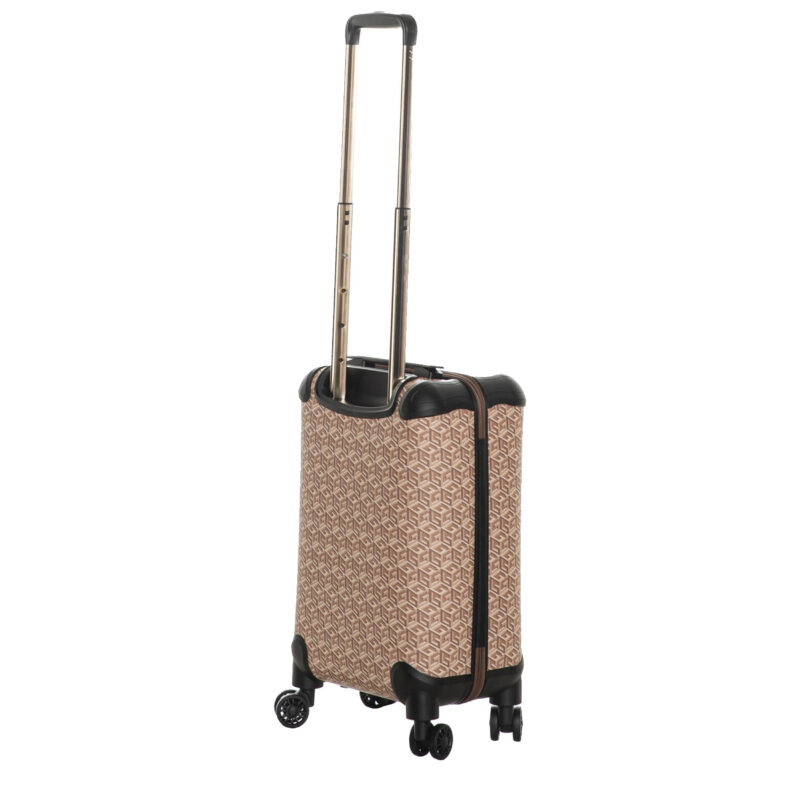 Valise cabine 54cm Wilder Guess taupe logo arrière