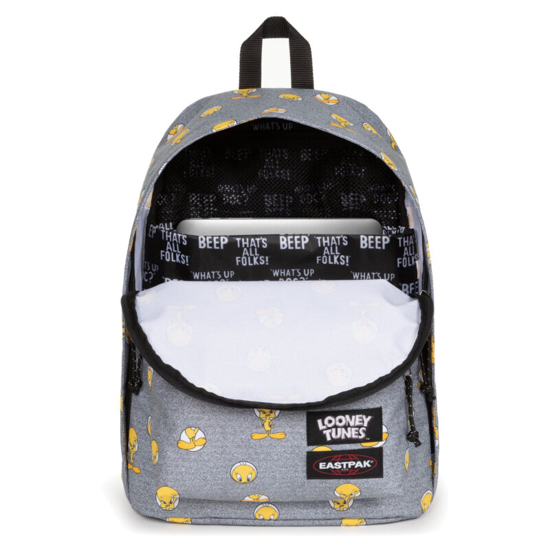 Sac à dos 27L Out of Office Looney Tunes Eastpak tweety grey intérieur