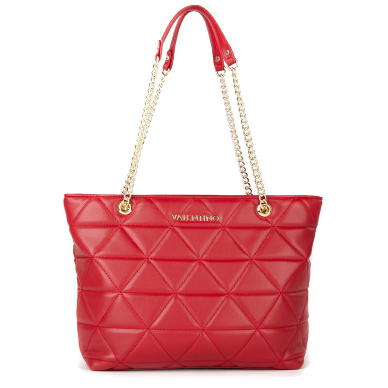 Sac shopping Carnaby Valentino rouge avant