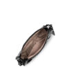 Petit sac demi lune en cuir Rétro & Glam Lancaster noir intérieur
