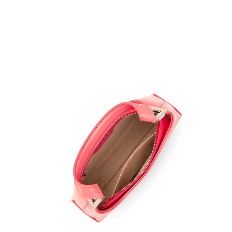 sac lancaster baguette cuir 433-30 rose bonbon intérieur
