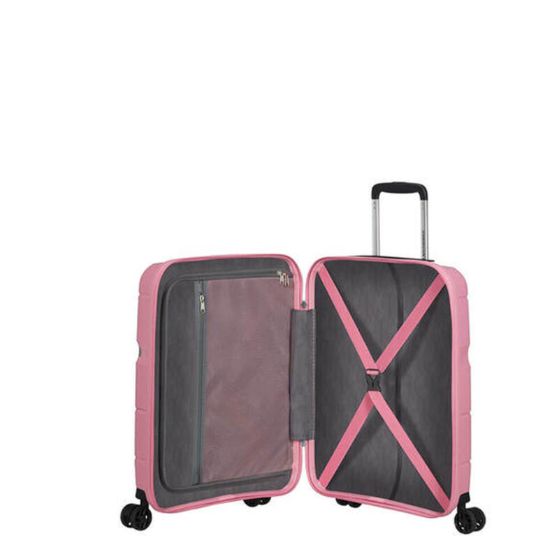 valise cabine american tourister 128453 tigerlily watermelon pink intérieur