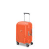 Valise cabine S extensible 55cm Clavel Delsey orange tangerin profil