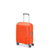Valise cabine S Slim 55cm Clavel Delsey orange tangerin profil