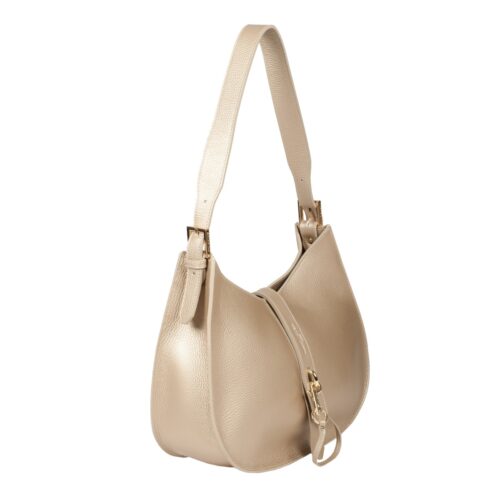 Sac besace Foulonné Double Hook - Champagne